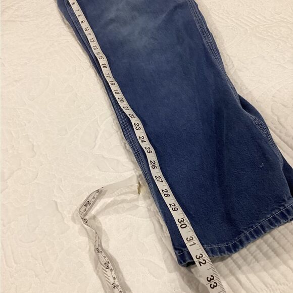 Carhartt Original Fit Utility Painters Denim Work Pants Sz 34/32 - Picture 4 of 9